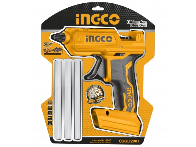 Pistola De Silicona inalámbrica 20v Ingco