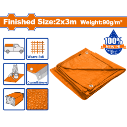 LONA NARANJA 2X3MT 90GM2 IMPERMEABLE WADFOW WTQ0923