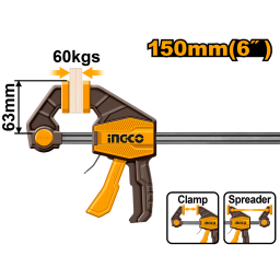 PRENSA RAPIDA AUTO AJUSTABLE 6 60KG INGCO HQBC01601