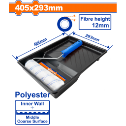 BANDEJA 40X29CM + RODILLO 23CM POLIESTER WCB3H39