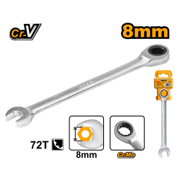 LLAVE CRIQUE COMBINADA 8MM CR-V INGCO HCSPAR081