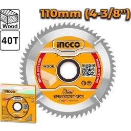 DISCO SIERRA MADERA 110MM 4-3/8" 40 DIENTES INGCO TSB111015 