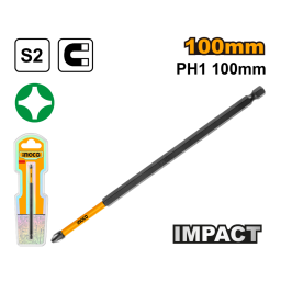 PUNTA IMPACTO IMANTADA LARGA S2 100MM PH1 INGCO - SDBIM71PH1100